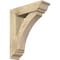 Ekena Millwork Thorton Traditional Rough Sawn Bracket w/ Offset Brace, Douglas Fir, 6"W x 20"D x 24"H BKT0604X20X24THR01RDF - alternate 1